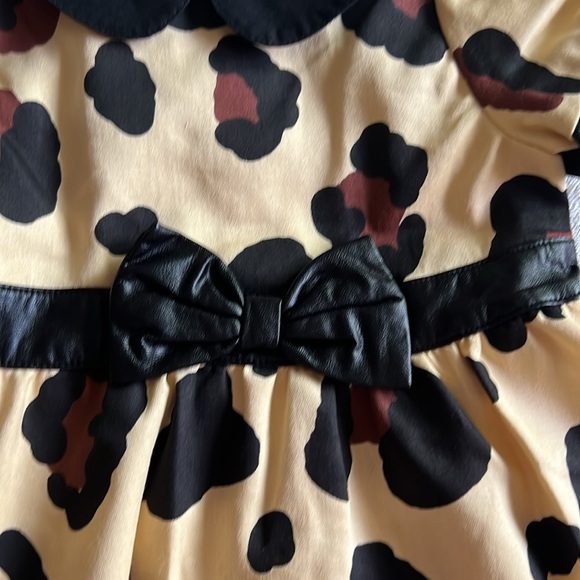 Harajuku Mini Leopard Print Baby Dress NWT Size 9M - Picture 3 of 9